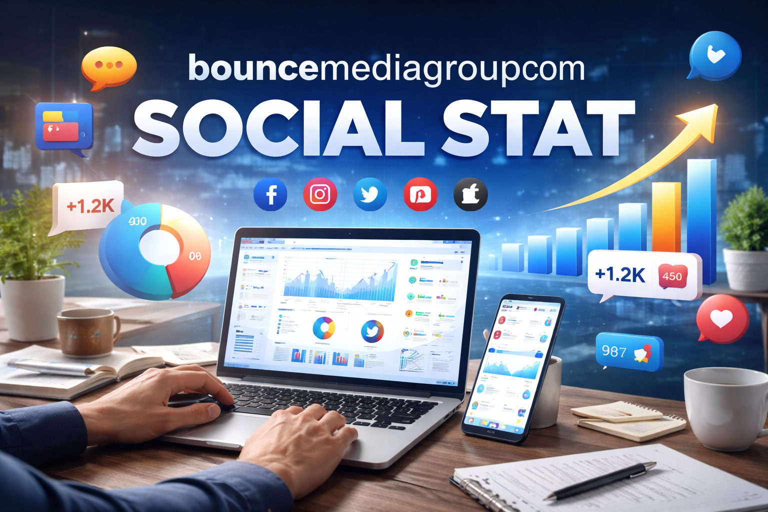 bouncemediagroupcom Social Stat & Digital Reach